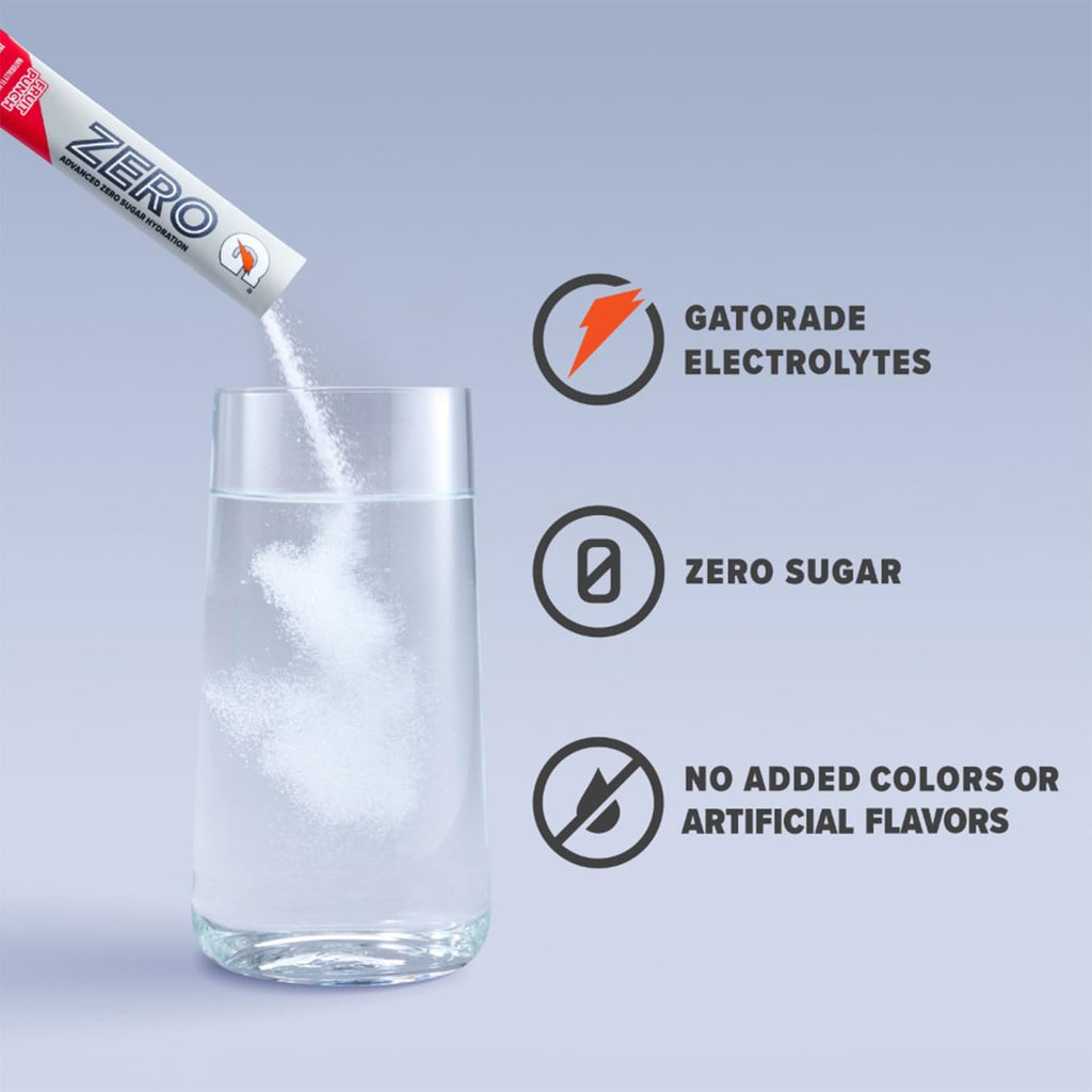Gatorade Zero Sugar Powder, 3 Flavor Variety Pack, (32 Servings)