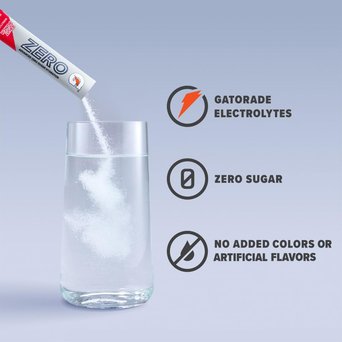 Gatorade Zero Sugar Powder, 3 Flavor Variety Pack, (32 Servings)