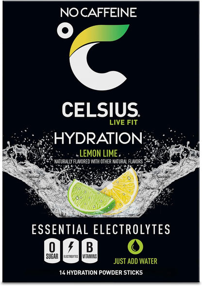 CELSIUS Hydration™ Blue Razz, Sugar Free Electrolyte Hydration Drink Mix (Pack of 14)