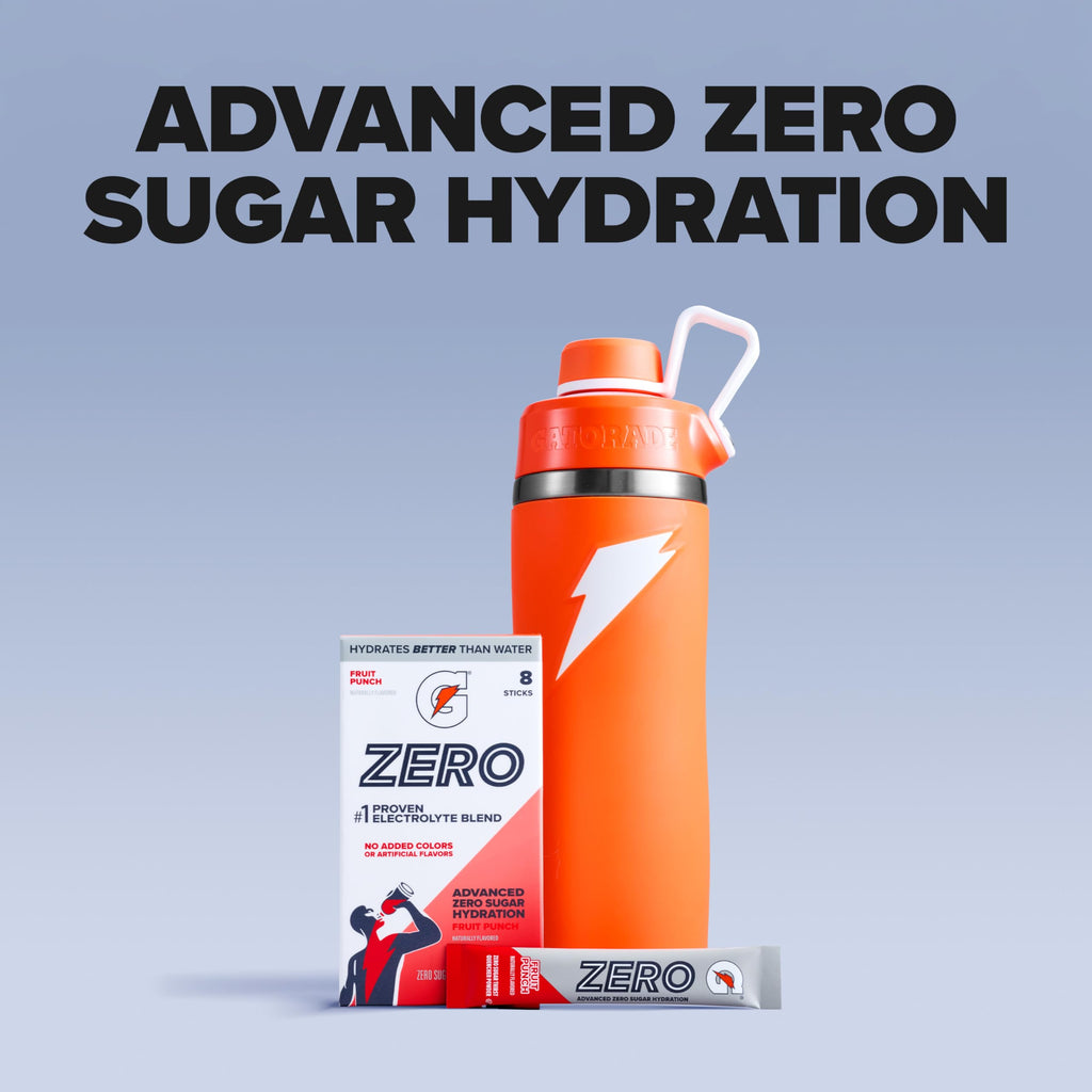 Gatorade Zero Sugar Powder, 3 Flavor Variety Pack, (32 Servings)