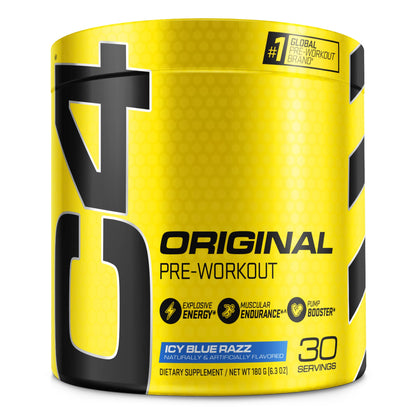 C4 Original Pre Workout with 150mg Caffeine, Fruit Punch, 60 Servings