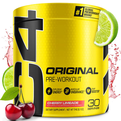 C4 Original Pre Workout with 150mg Caffeine, Fruit Punch, 60 Servings