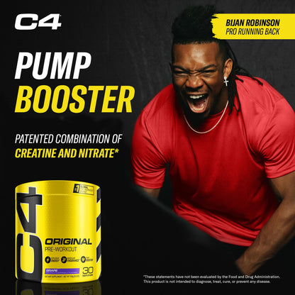 C4 Original Pre Workout with 150mg Caffeine, Fruit Punch, 60 Servings