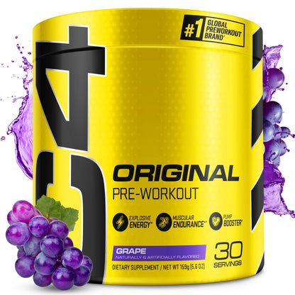C4 Original Pre Workout with 150mg Caffeine, Fruit Punch, 60 Servings