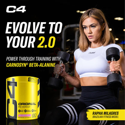 C4 Original Pre Workout with 150mg Caffeine, Fruit Punch, 60 Servings