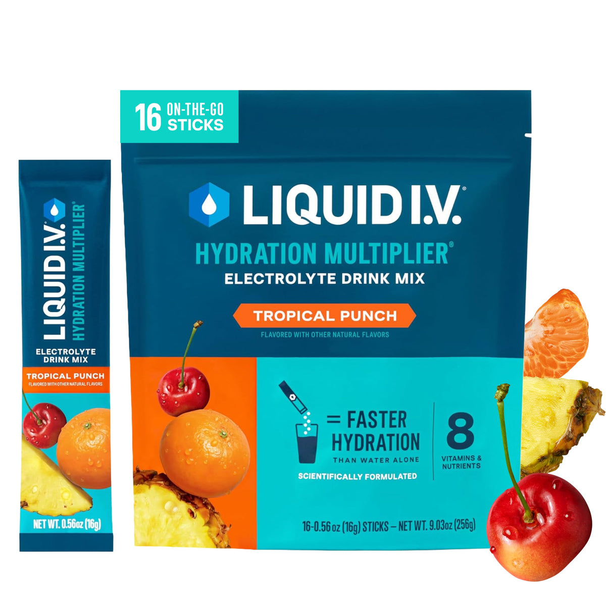 Liquid I.V. Hydration Electrolytes, Lemon Lime, 16 Count