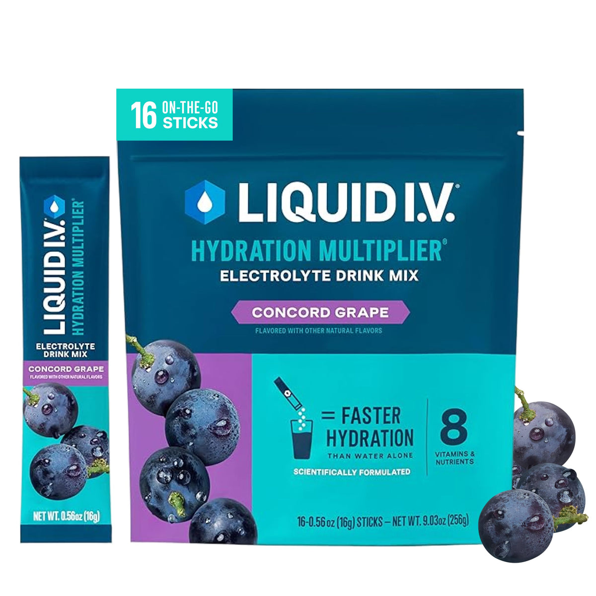 Liquid I.V. Hydration Electrolytes, Lemon Lime, 16 Count