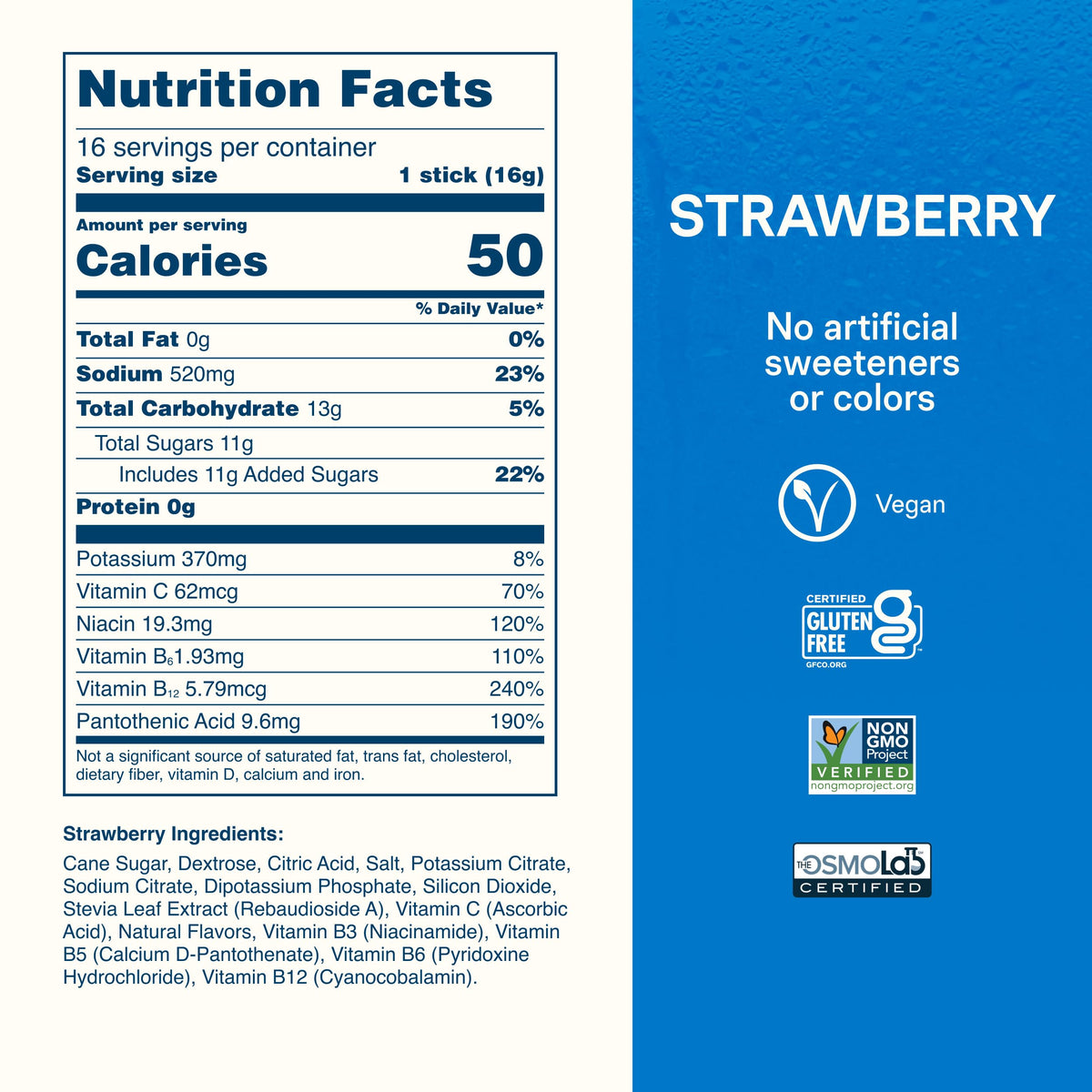 Liquid I.V. Hydration Electrolytes, Lemon Lime, 16 Count