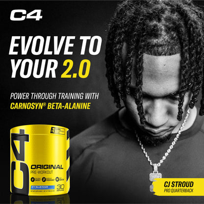 C4 Original Pre Workout with 150mg Caffeine, Fruit Punch, 60 Servings