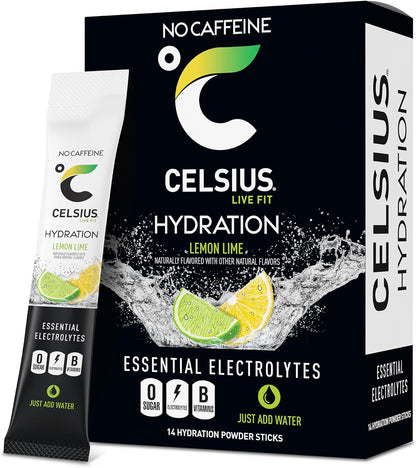 CELSIUS Hydration™ Blue Razz, Sugar Free Electrolyte Hydration Drink Mix (Pack of 14)