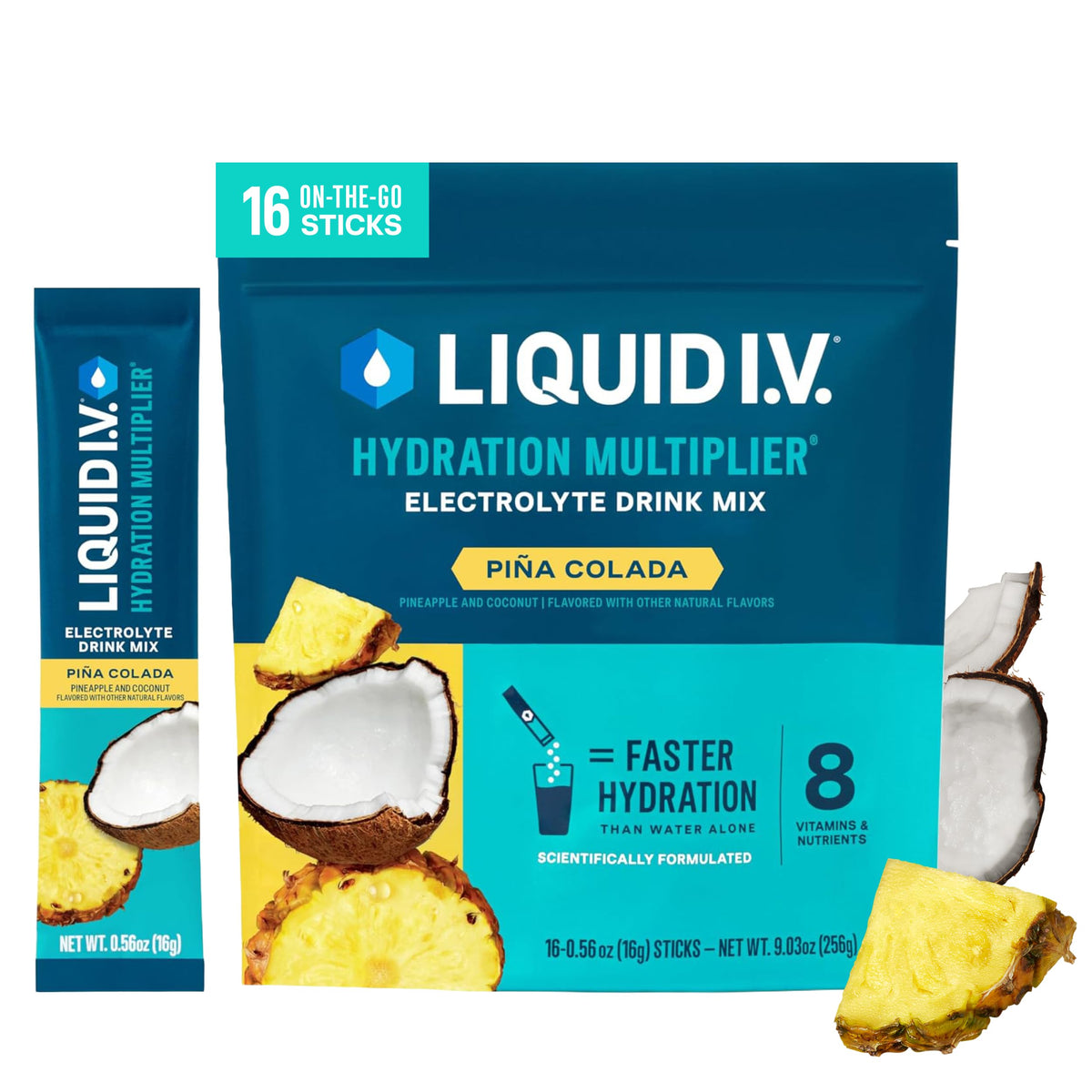 Liquid I.V. Hydration Electrolytes, Lemon Lime, 16 Count