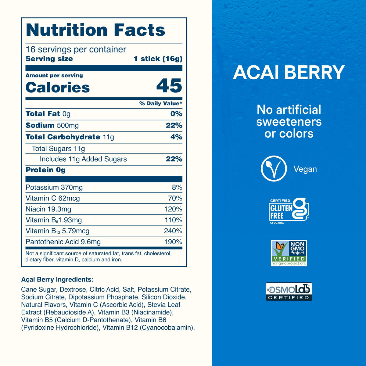 Liquid I.V. Hydration Electrolytes, Lemon Lime, 16 Count