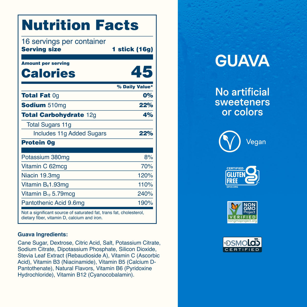 Liquid I.V. Hydration Electrolytes, Lemon Lime, 16 Count