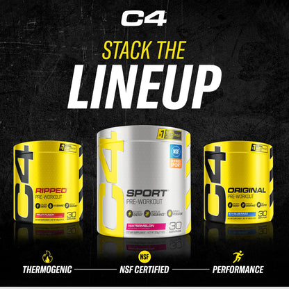 C4 Original Pre Workout with 150mg Caffeine, Fruit Punch, 60 Servings