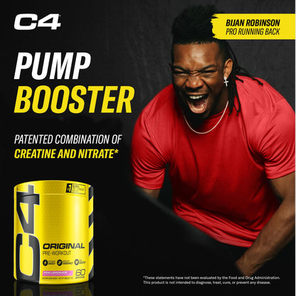 C4 Original Pre Workout with 150mg Caffeine, Fruit Punch, 60 Servings